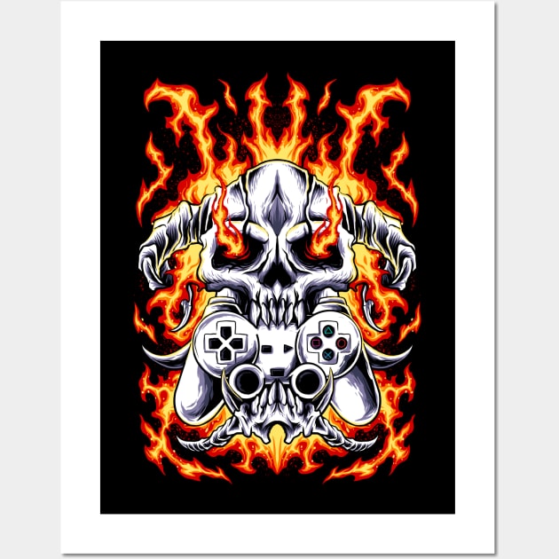 burning game Wall Art by spoilerinc